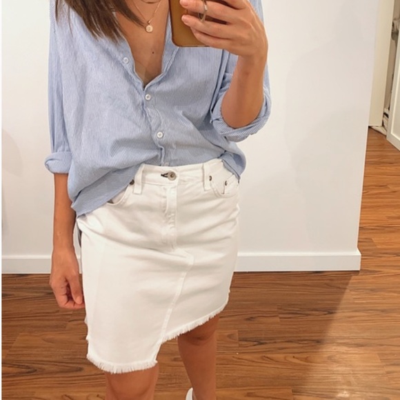 rag & bone Dresses & Skirts - Rag & bone white denim skirt